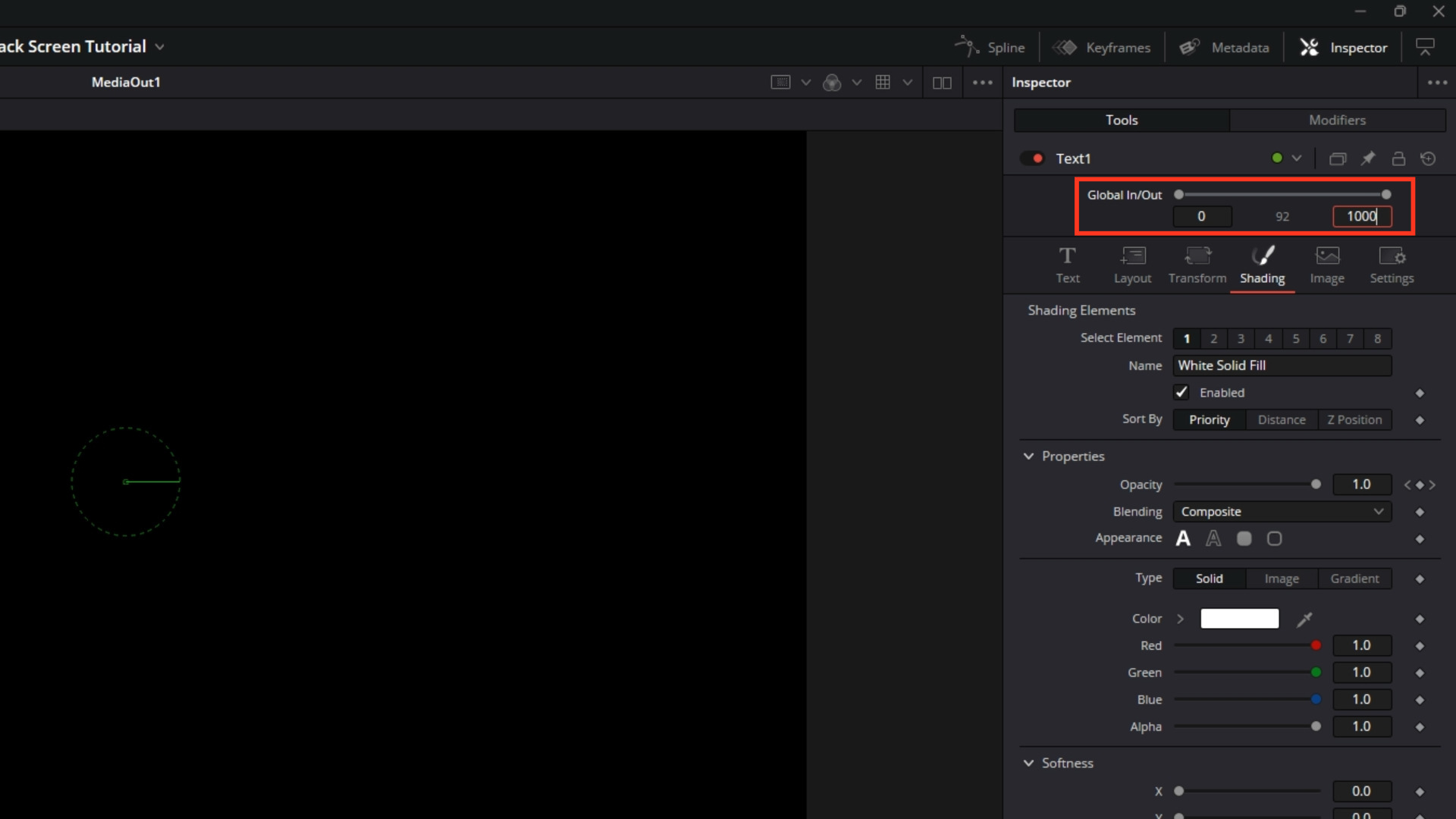 an image showing the fix for missing or empty frames when using the keyframe stretcher node inside DaVinci Resolve